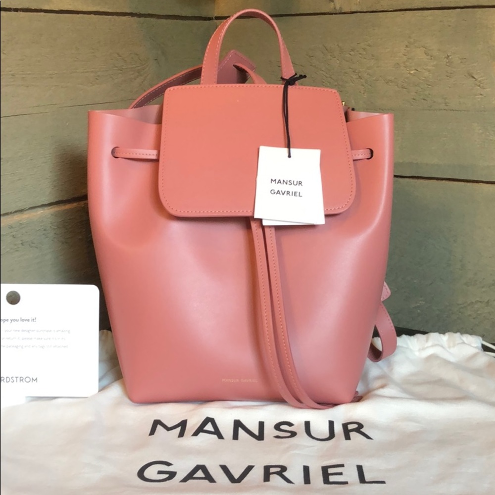 New Mansur Gavriel women’s mini backpack in blush